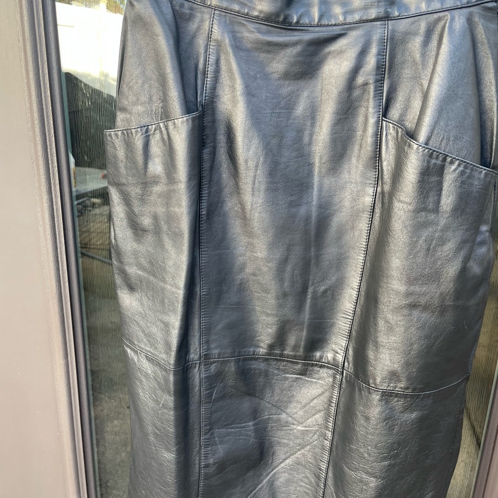 Black Leather Skirt